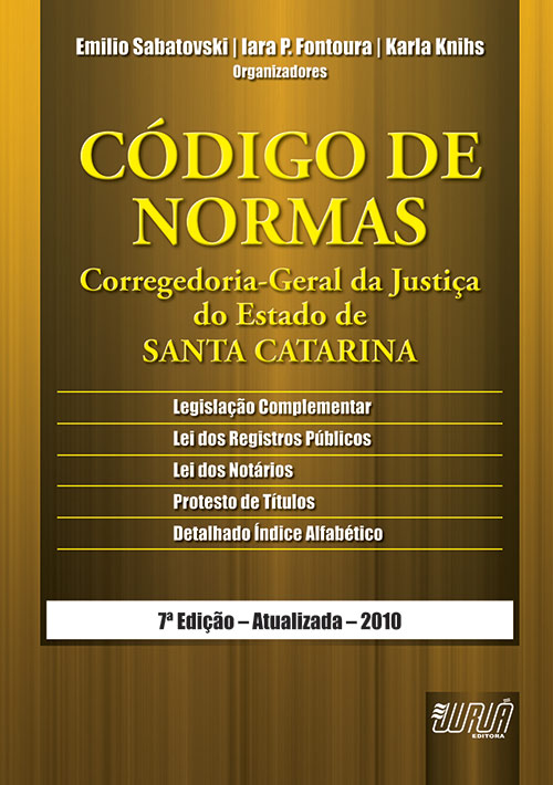 Código de Normas - Corregedoria-Geral da Justiça do Estado de Santa Catarina